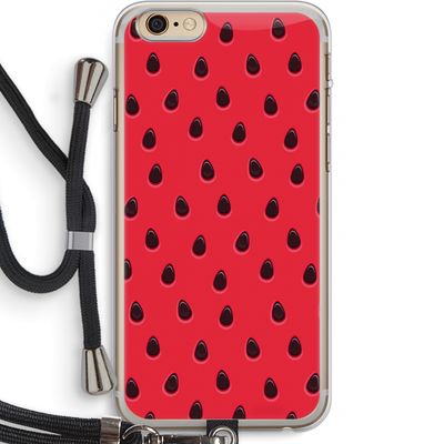 Watermelon: iPhone 6 PLUS / 6S PLUS Transparant Hoesje met koord