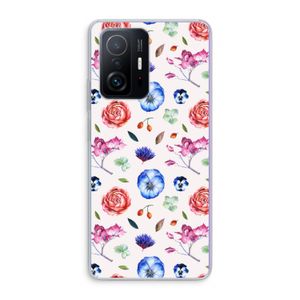 Bloemetjes: Xiaomi 11T Transparant Hoesje