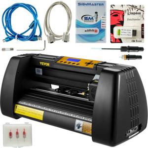 VEVOR Snijplotter Vinylsnijder Vinyl Cutter 14 Vinyl Cutter Plotter 375mm Signmaster Business Vinyl Sign Cutting Making Usb