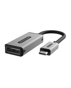 Sitecom AD-1015 video kabel adapter 0,15 m USB Type-C DisplayPort Zwart, Roestvrijstaal