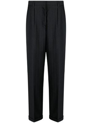 Miu Miu pantalon droit à fines rayures - Noir