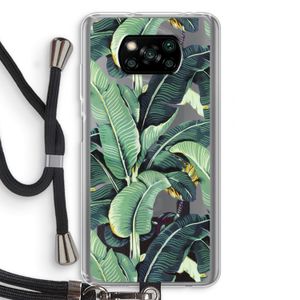 Bananenbladeren: Xiaomi Poco X3 NFC Transparant Hoesje met koord