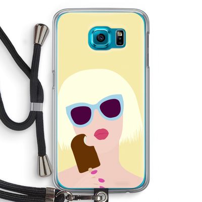 Ice cream: Samsung Galaxy S6 Transparant Hoesje met koord