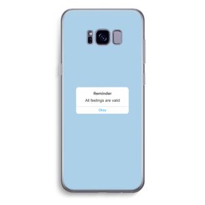 Reminder: Samsung Galaxy S8 Plus Transparant Hoesje