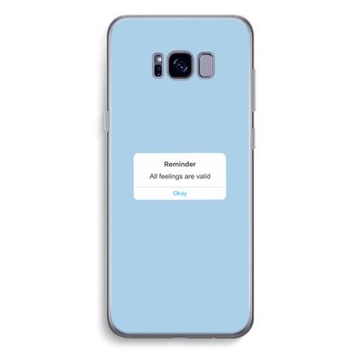 Reminder: Samsung Galaxy S8 Plus Transparant Hoesje