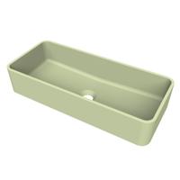 Arcqua Case Opbouw Waskom Rechthoek 60x26 Mat Pastel Groen Arcqua Case Opbouw Waskom Rechthoek 60x26 Mat Pastel Groen