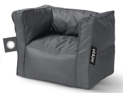 Kinder zitzak stoel Primo Anthracite - Weerbestendig - Zwart - Sit&Joy