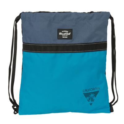 Rugtas met Koordjes BlackFit8 California Blauw Zwart 35 x 40 x 1 cm