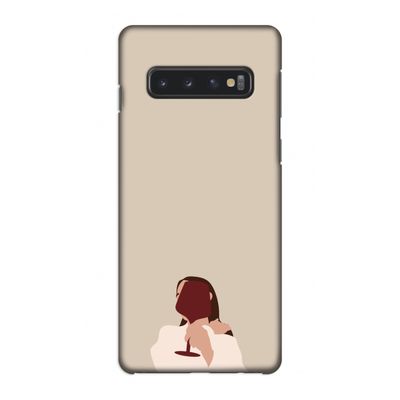 I drink wine: Samsung Galaxy S10 4G Volledig Geprint Hoesje