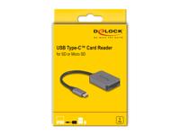 DeLOCK 91009 geheugenkaartlezer USB 3.2 Gen 1 (3.1 Gen 1) Type-C Grijs - thumbnail