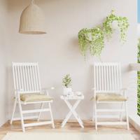 VidaXL Stoelkussens 2 st 40x40x7 cm oxford stof beige VidaXL Stoelkussens 2 st 40x40x7 cm oxford stof beige