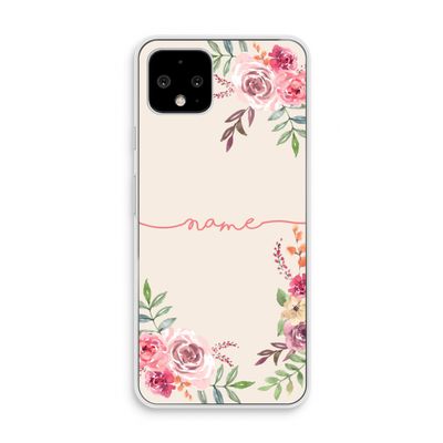 Rozen: Pixel 4 Transparant Hoesje