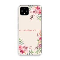 Rozen: Pixel 4 Transparant Hoesje