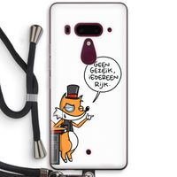 Geen Gezeik: HTC U12+ Transparant Hoesje met koord