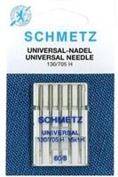 Schmetz Universeel Naalden Dikte 60 - 1 x 5 Naalden op kaart