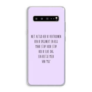 Zelfvertrouwen: Samsung Galaxy S10 5G Transparant Hoesje