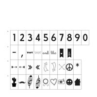 Vaessen Creative • lichtbox funky symbols 74stuks