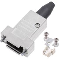 encitech DTSL09-RG-SJS-T-K 6560-0217-31 D-sub behuizing Aantal polen: 9 Volledig metaal 180 ° Zilver 1 stuk(s)