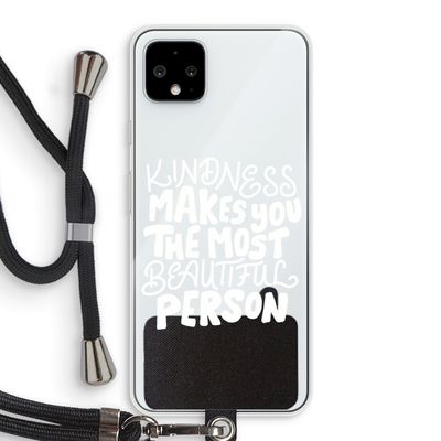 The prettiest: Pixel 4 XL Transparant Hoesje met koord