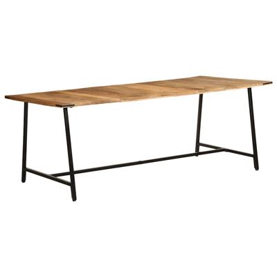 Eettafel 200x100x75 cm massief mangohout