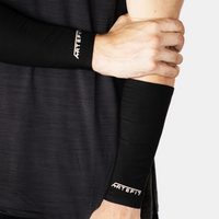 Artefit compressie onderarm sleeves - Unisex zwart