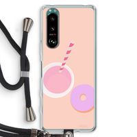 Donut: Sony Xperia 5 III Transparant Hoesje met koord
