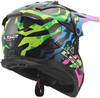 LS2 crosshelm "mx708 fast ii grotesk" helmet mx708 fast ii grotesque bl/pink/green x