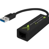 Techly IDATA USB-ETGIGA3T2 USB Type-A RJ45 8P8C Zwart