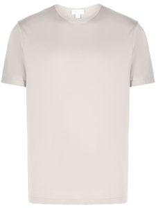 Sunspel t-shirt en coton à col rond - Gris