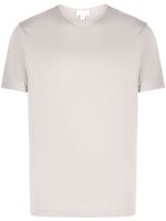 Sunspel t-shirt en coton à col rond - Gris