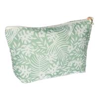 Traveller Toilettas palm groen/wit 30cm x 19.5cm