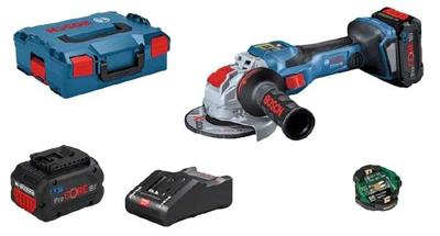 BOSCH PROFESSIONAL GWX 18V-15 SC slijpmachine + 2 accu's 8,0Ah GAL 18V-160 C + L-Boxx X-lock