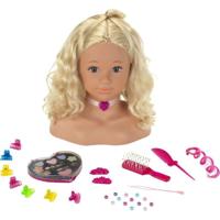 PRINCESS CORALIE Kappers- en make-uphoofd met accessoires - 33 cm