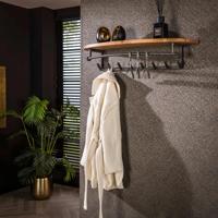 LifestyleFurn Kapstok 'Karia' Acaciahout, Met 8 haken