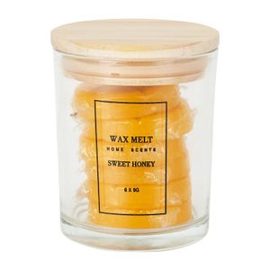 Waxmelts in pot - sweet honey - 6 stuks