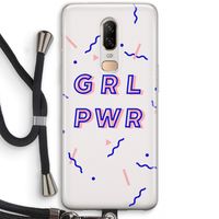 GRL PWR: OnePlus 6 Transparant Hoesje met koord
