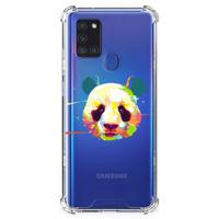 Samsung Galaxy A21s Stevig | Bumper Hoesje | Panda Color