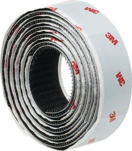 3M Klittenband | zwart | lengte 1,25 m | breedte 25 mm blister | 4 stuks - 7100123266 7100123266