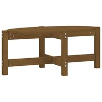 vidaXL Salontafel 87x48x35 cm massief grenenhout honingbruin - thumbnail