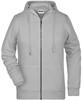 James & Nicholson JN8025 Ladies´ Zip-Hoody - /Ash-(Heather) - 3XL