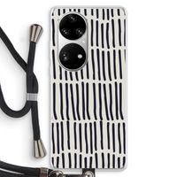 Moroccan stripes: Huawei P50 Pro Transparant Hoesje met koord