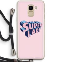 Superlady: Samsung Galaxy J6 (2018) Transparant Hoesje met koord
