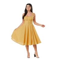 Timeless Valerie Mustard Anglaise Dress-M
