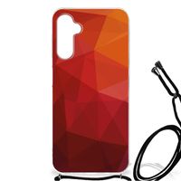 Shockproof Case voor Samsung Galaxy A14 5G Polygon Red - thumbnail