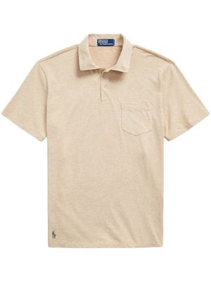 Polo Ralph Lauren polo en coton à poche poitrine - Tons neutres