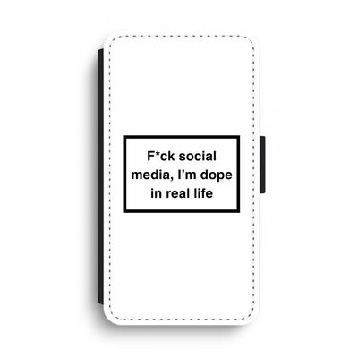 I'm dope: iPhone XS Max Flip Hoesje