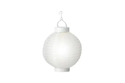 Led solar lantaarn d20cm 1l w.wit