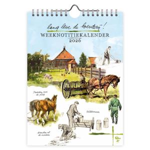 Rien Poortvliet Weeknotitiekalender 2026 Paarden