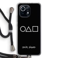 Squid Game: Xiaomi Mi 11 Transparant Hoesje met koord