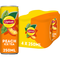 Lipton Ice Tea Peach 4 x 250 ml bij Jumbo